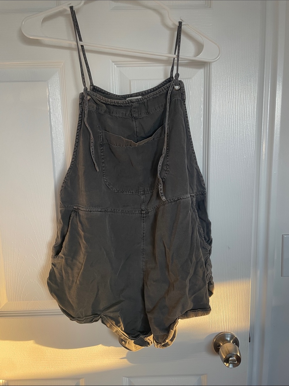 Billabong Charcoal Gray Romper Overalls
